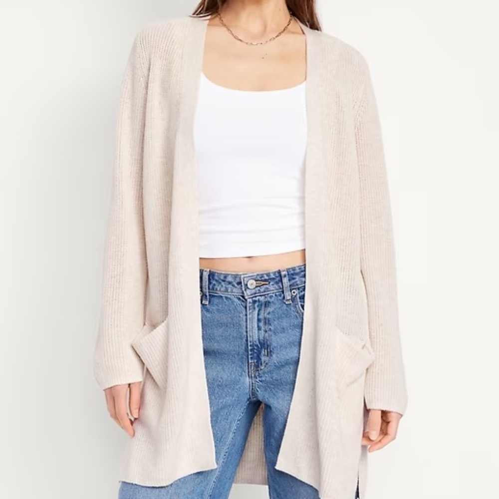 Old Navy Longline Open-Front Sweater